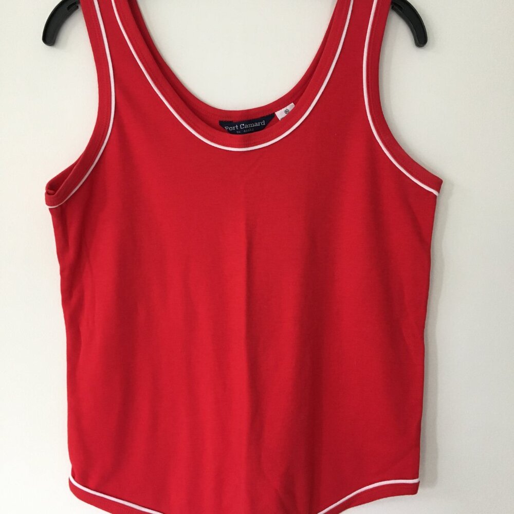 Ladies' Red Tank Top Port Camard Sz. XL